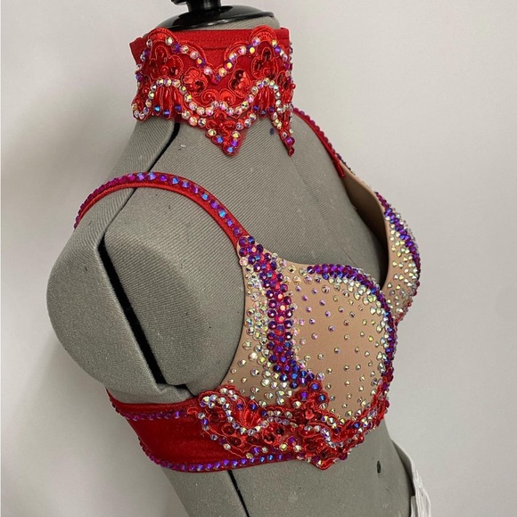 Costume - Custom Tap Dance - EXTREMELY RARE - NEVER WORN - 32B Bra / Sz 2 Jeans - Picture 10 of 14